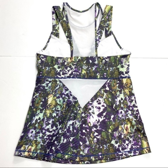 Lululemon Floral Mesh City Tank in Green - Picture 7 of 8